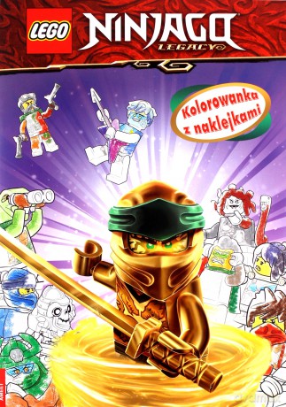 LEGO Ninjago Kolorowanka z naklejkami NA-6703 [KSIĄŻKA]