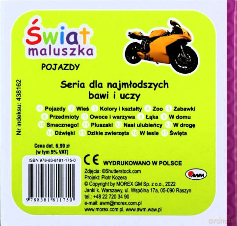 Pojazdy. Świat maluszka - Piotr Kozera [KSIĄŻKA]