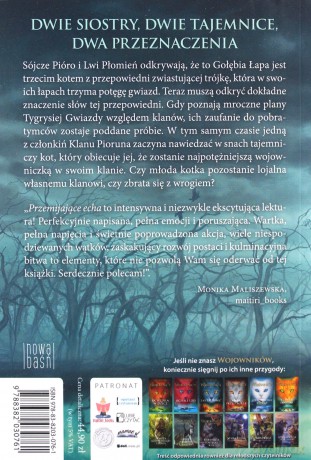 Przemijające echa. Wojownicy. Omen gwiazd (Tom 2) - Erin Hunter [KSIĄŻKA]