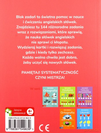 Słówka angielskie. Blok zadań - Paulina Piasecka [KSIĄŻKA]