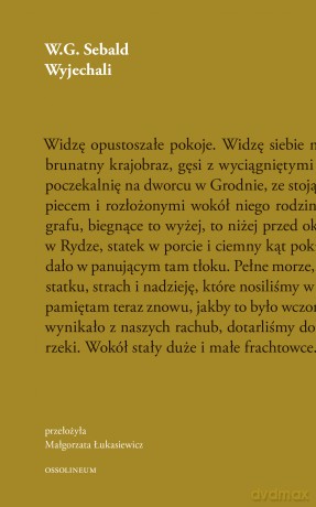 Wyjechali - W.G. Sebald [KSIĄŻKA]