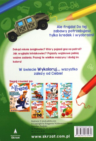 Wykoloruj pojazdy wojskowe. Ale frajda! [KSIĄŻKA]