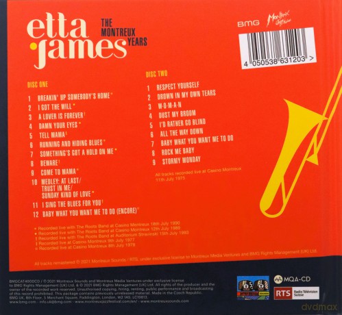 Etta James: Etta James: The Montreux Years [2CD]