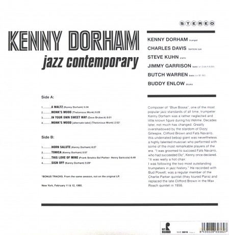 Kenny Dorham: Jazz Contemporary [Winyl]