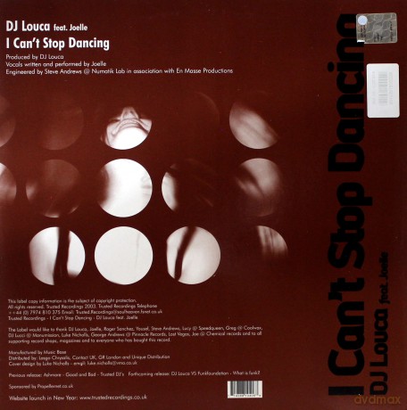 Dj Louca: I Can'T Stop Dancing [Winyl]