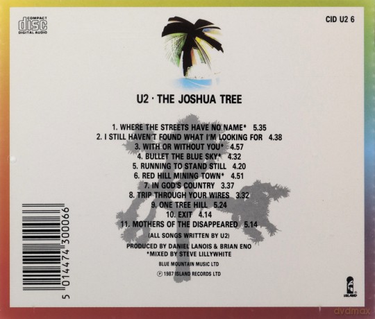 U2: Joshua Tree [CD]