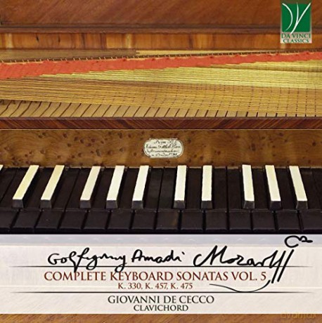 De Cecco Giovanni: Mozart: Complete Keyboard Sonatas Vol. 5 (K. 330, K. 457, K. 475) [CD]