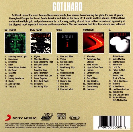 Gotthard: Original Album Classics [5CD]