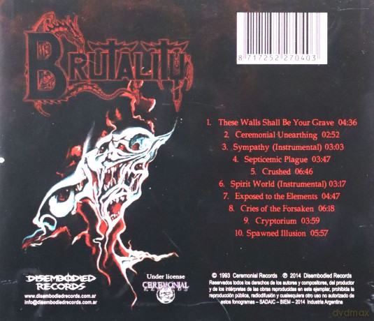 Brutality: Screams Of Anguish [CD]