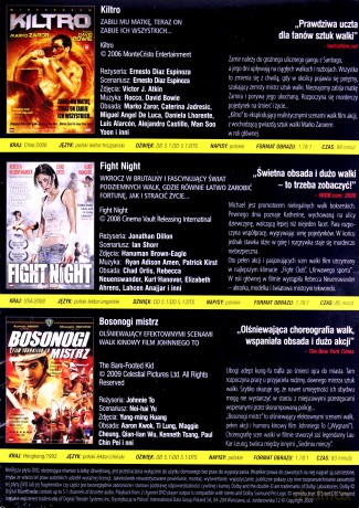 Kinowe hity sztuki walki: Kiltro / Fight Night / Bosonogi mistrz [BOX] [3DVD]