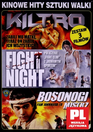 Kinowe hity sztuki walki: Kiltro / Fight Night / Bosonogi mistrz [BOX] [3DVD]