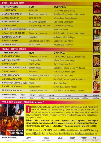 Top 20 Bollywood / Miłości nie oszukasz [BOX] [3DVD]