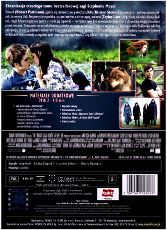 Zmierzch 3: Zaćmienie edycja limitowana [2DVD]