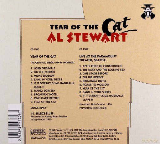 Al Stewart: Year Of The Cat (2cd/Remastered & Expanded Edition) [CD]