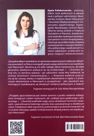 Skrajna prawica we współczesnych Niemczech Ujęcie ideologiczne - Agata Kałabunowska [KSIĄŻKA]