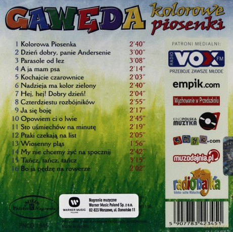 Gawęda: Kolorowe piosenki [CD]