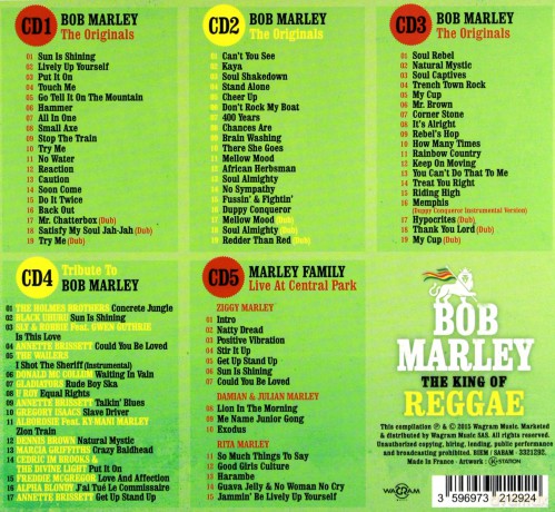 Bob Marley: King Of Reggae [BOX] [5CD]