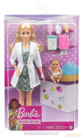 Lalka Barbie Pediatra