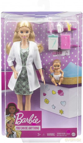 Lalka Barbie Pediatra