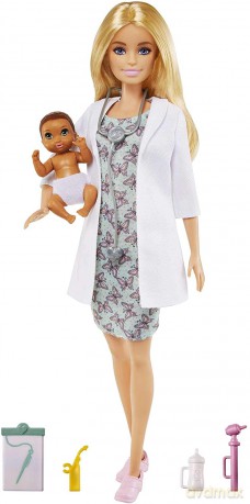 Lalka Barbie Pediatra