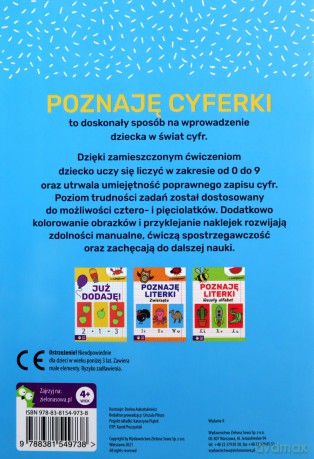 Akademia przedszkolaka. Poznaję cyferki [KSIĄŻKA]