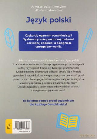 Arkusze egzaminacyjne dla ósmoklasistów. Język polski - Agnieszka Harasimik [KSIĄŻKA]