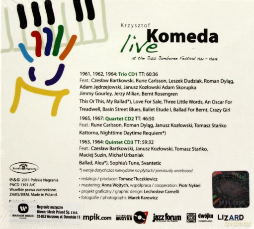 Krzysztof Komeda: Live at Jazz Jamboree Festival 1961-67 [3CD]