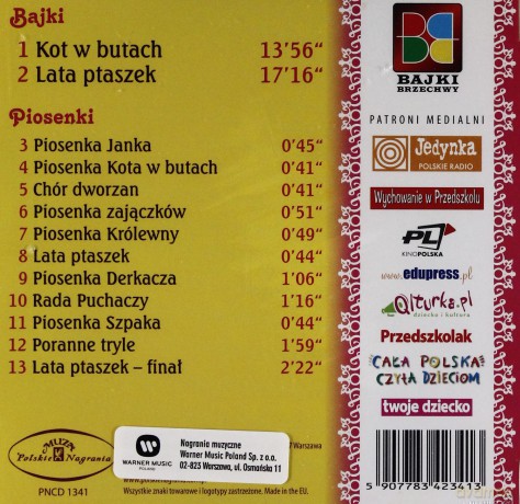 Bajki Brzechwy: Kot w butach/Lata ptaszek [CD]