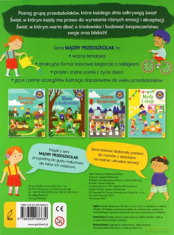 Mądry przedszkolak. Dbam o środowisko - Patrycja Wojtkowiak-Skóra [KSIĄŻKA]