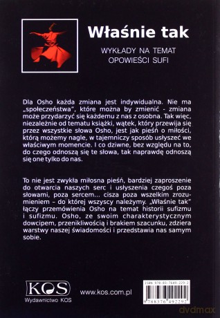 Właśnie tak. Wykłady na temat opowieści sufi - OSHO [KSIĄŻKA]