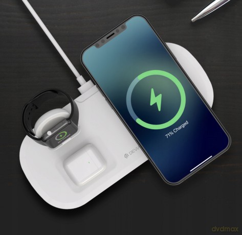 Devia ładowarka indukcyjna Smart 3w1 biała