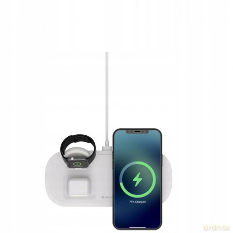 Devia ładowarka indukcyjna Smart 3w1 biała