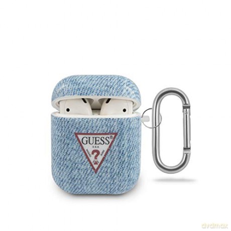 Guess Airpods etui GUACA2TPUJULLB niebieskie Jeans Collection
