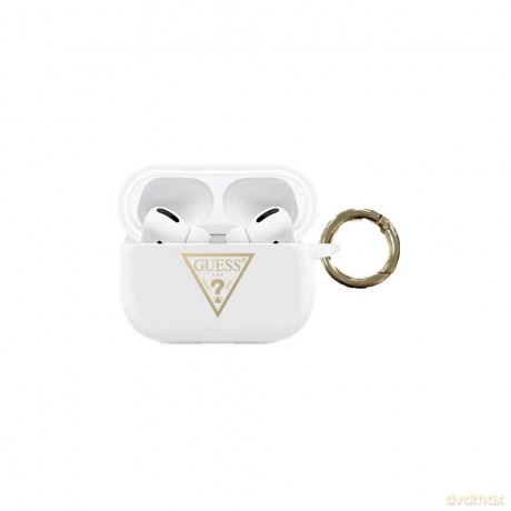 Guess Airpods Pro etui GUACAPLSTLWH białe Silicone Triangle Logo