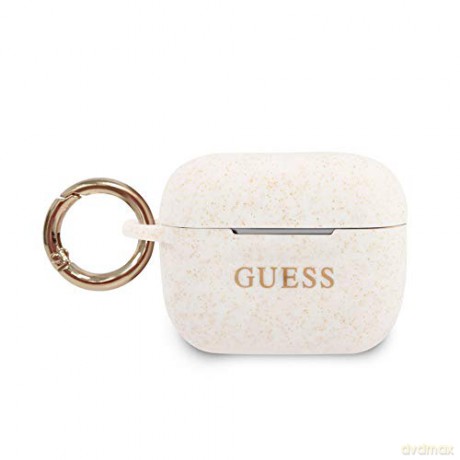 Guess Airpods Pro etui GUACAPSILGLWH białe Silicone Glitter