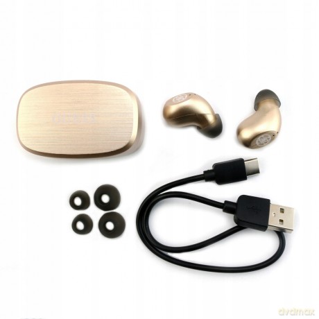 Guess Słuchawki Bluetooth GUTWSJL4GGO złote TWS 4G