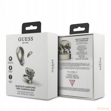 Guess Słuchawki Bluetooth GUTWSJL4GGO złote TWS 4G