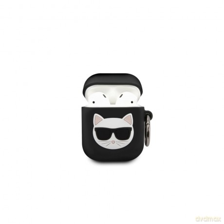 Karl Lagerfeld Airpods etui KLACA2SILCHBK czarne Silicone Choupette