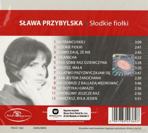 Sława Przybylska : Słodkie fiołki (digipack) [CD]