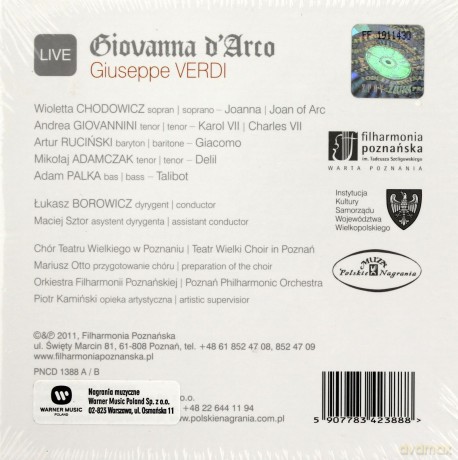 Verdi Giuseppe: Giovanna d'Arco [CD]