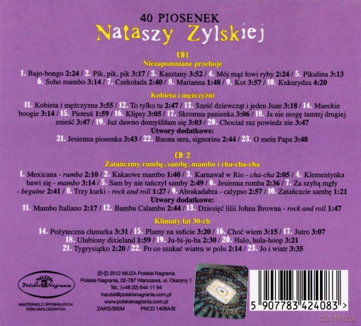 Natasza Zylska: 40 Piosenek (digipack) [2CD]