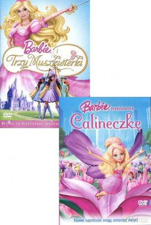 Barbie i trzy muszkieterki / Barbie przedstawia Calineczkę Pakiet [2DVD]
