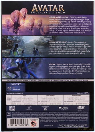Avatar 1-3 Pakiet [3DVD]