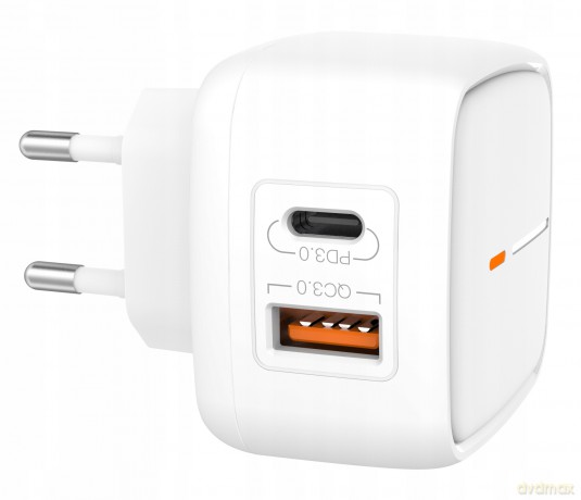XO Ładowarka sieciowa L60 biała 2USB QC3.0/ PD USB-C