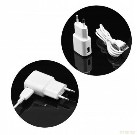 XO Ładowarka sieciowa L73 plus kabel 8-pin biała 1USB 2,4A
