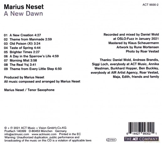 Marius Neset: A New Dawn [CD]