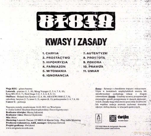 Bloto: Kwasy i zasady [CD]