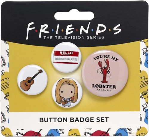 Friends Phoebe Button Badge Set (4X Button Badges) (Przyjaciele)