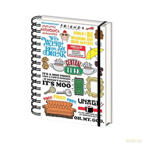 Friends (Infographic) A5 Notes (Przyjaciele)