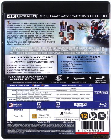 Ant-Man [Blu-Ray 4K]+[Blu-Ray]